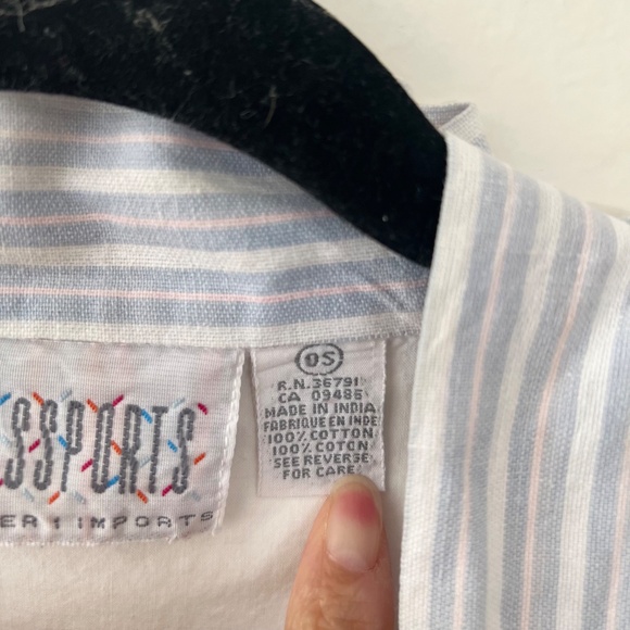 Vintage Pier 1 Imports Cotton Patchwork Embellished Beaded Robe Overshirt O/S - Picture 12 of 12